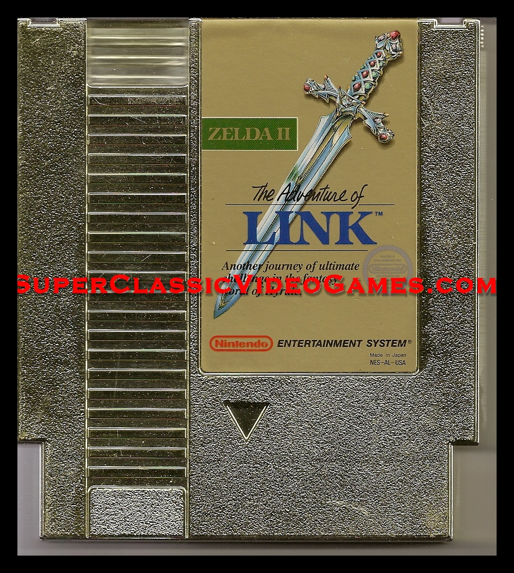 Zelda the adventure of link Nintendo NES cartridge