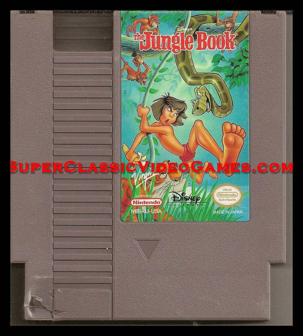 Jungle Book Nintendo NES cartridge