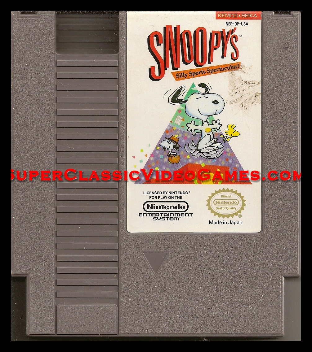 snoopy silly spectacular nes game