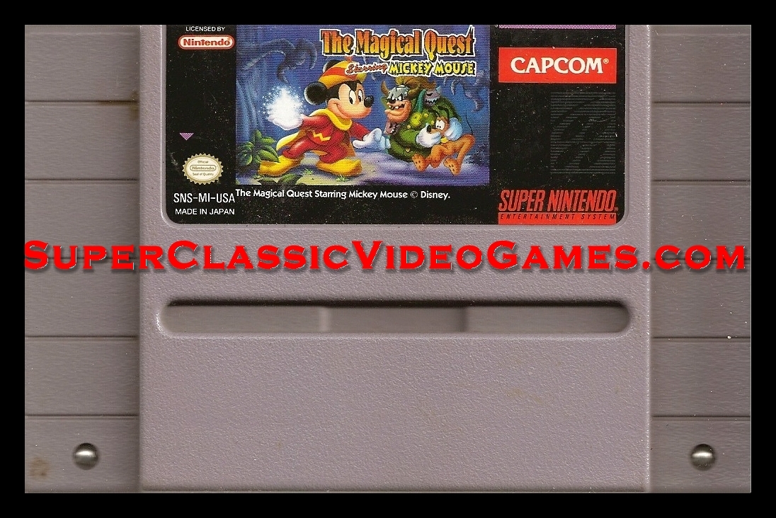 Magical quest mickey mouse cartridge for sale.