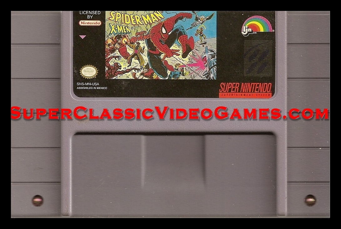 SPIDERMAN AND THE XMEN CARTRIDGE FOR SALE.
