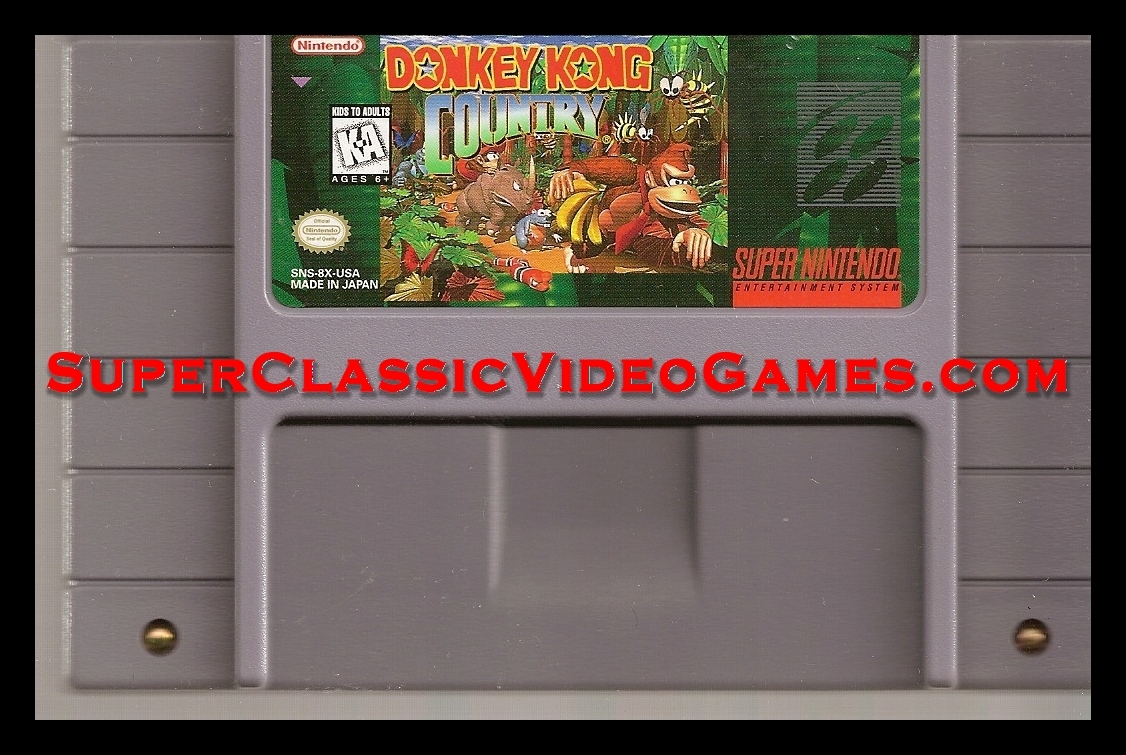 Donkey Kong Country Nintendo SNES cartridge
